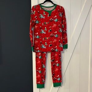Dinosaur holiday pajamas-2 pc women’s size M-fun & unique! 🦖